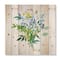 Designart - Meadow Flowers Garland - Farmhouse Print on Natural Pine Wood